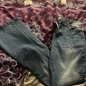 BAMBOO Women's Flare Jeans in Blue